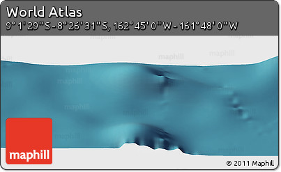 Satellite Panoramic Map of the Area around 8° 44' 0" S, 162° 16' 30" W