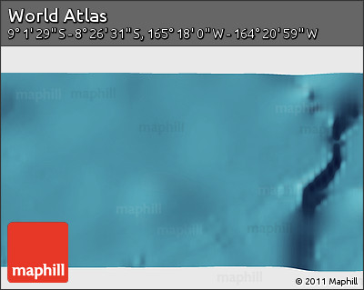 Satellite 3D Map of the Area around 8° 44' 0" S, 164° 49' 29" W