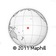 Outline Map of the Area around 8° 44' 0" S, 164° 49' 29" W, rectangular outline