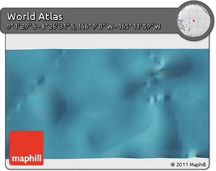 Satellite 3D Map of the Area around 8° 44' 0" S, 165° 40' 30" W