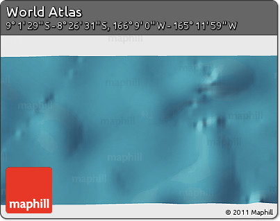 Satellite 3D Map of the Area around 8° 44' 0" S, 165° 40' 30" W