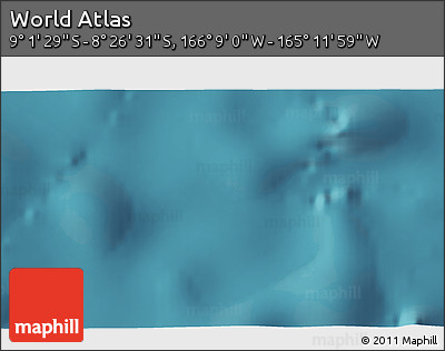 Satellite 3D Map of the Area around 8° 44' 0" S, 165° 40' 30" W