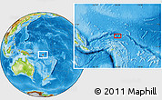 Physical Location Map of the area around 8° 44' 0" S, 166° 40' 30" E