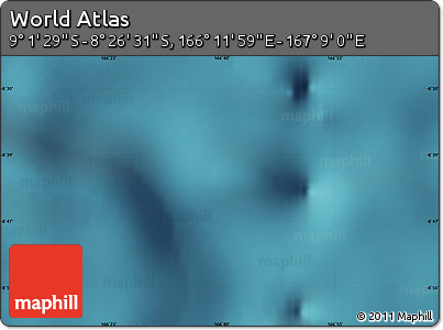 Satellite Map of the Area around 8° 44' 0" S, 166° 40' 30" E