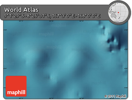 Satellite Map of the Area around 8° 44' 0" S, 167° 31' 30" E