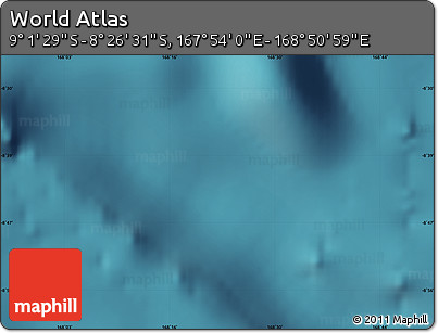 Satellite Map of the Area around 8° 44' 0" S, 168° 22' 30" E