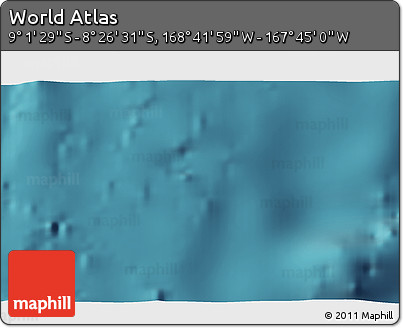 Satellite 3D Map of the Area around 8° 44' 0" S, 168° 13' 29" W