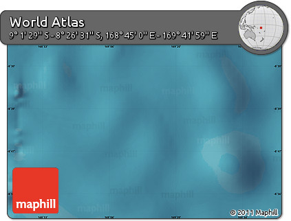 Satellite Map of the Area around 8° 44' 0" S, 169° 13' 29" E