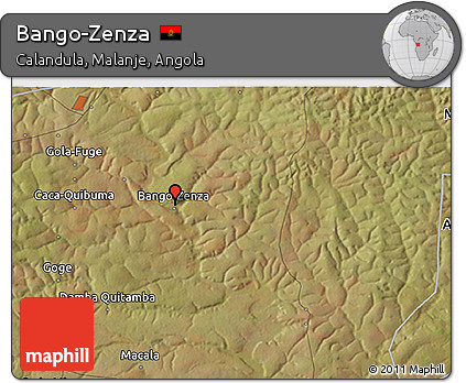 Satellite 3D Map of Bango-Zenza