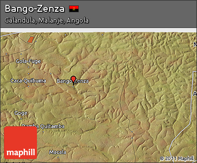 Satellite 3D Map of Bango-Zenza