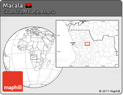 Blank Location Map of Macala