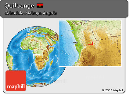 Physical Location Map of Quiluange