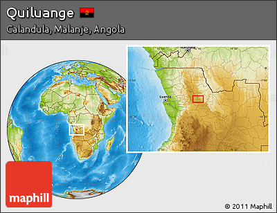 Physical Location Map of Quiluange