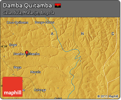 Physical Map of Damba Quitamba