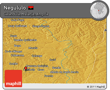 Physical Panoramic Map of Negululo