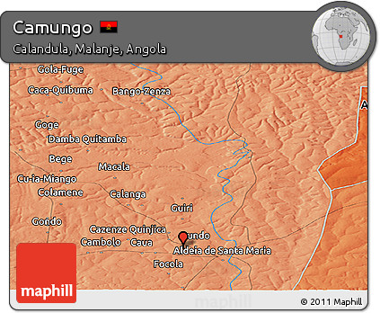 Political Panoramic Map of Camungo