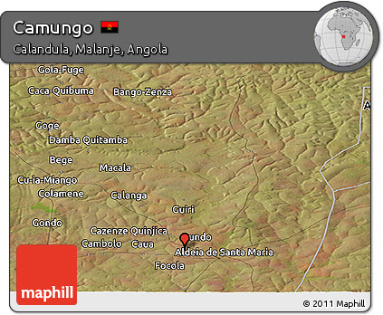 Satellite Panoramic Map of Camungo
