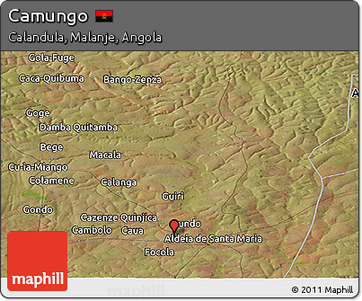 Satellite Panoramic Map of Camungo