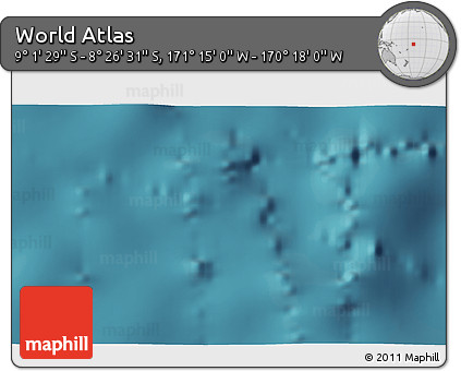 Satellite 3D Map of the Area around 8° 44' 0" S, 170° 46' 30" W