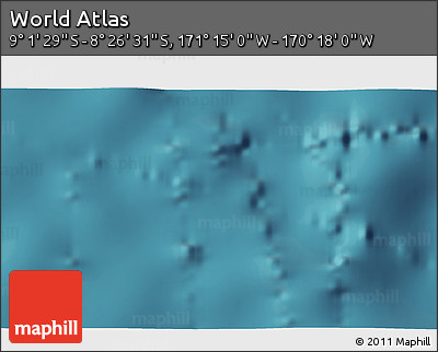 Satellite 3D Map of the Area around 8° 44' 0" S, 170° 46' 30" W