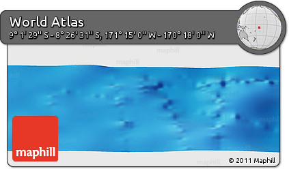 Physical Panoramic Map of the Area around 8° 44' 0" S, 170° 46' 30" W