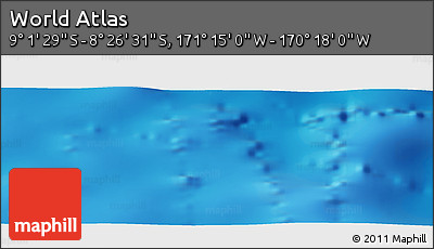 Physical Panoramic Map of the Area around 8° 44' 0" S, 170° 46' 30" W