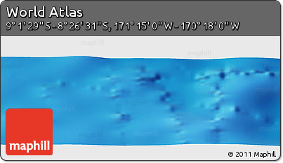Physical Panoramic Map of the Area around 8° 44' 0" S, 170° 46' 30" W