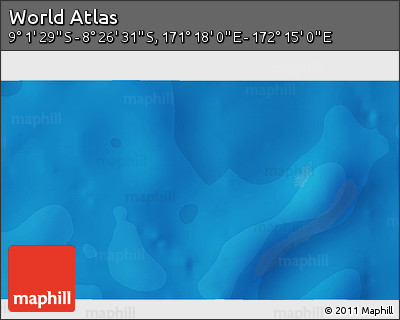 Political 3D Map of the Area around 8° 44' 0" S, 171° 46' 30" E
