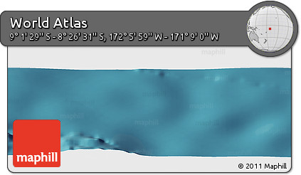 Satellite Panoramic Map of the Area around 8° 44' 0" S, 171° 37' 30" W