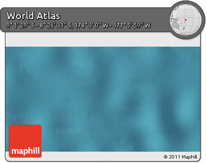 Satellite 3D Map of the Area around 8° 44' 0" S, 177° 34' 29" W