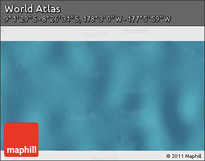 Satellite 3D Map of the Area around 8° 44' 0" S, 177° 34' 29" W