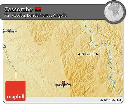 Physical 3D Map of Cassombe