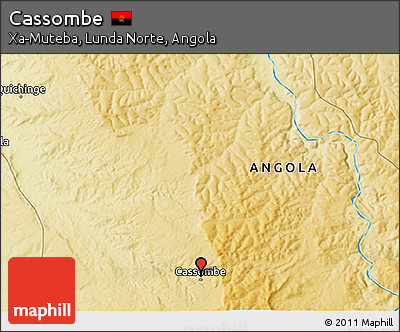 Physical 3D Map of Cassombe