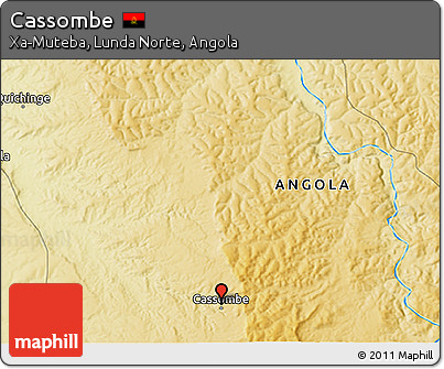 Physical 3D Map of Cassombe