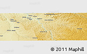 Physical Panoramic Map of the area around 8° 44' 0" S, 17° 55' 29" E