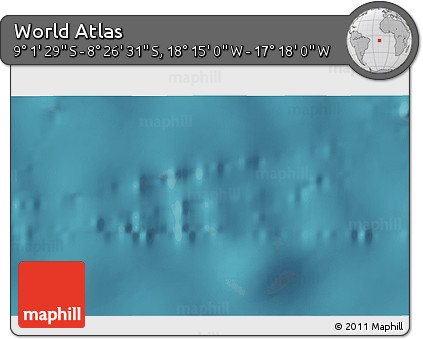 Satellite 3D Map of the Area around 8° 44' 0" S, 17° 46' 29" W