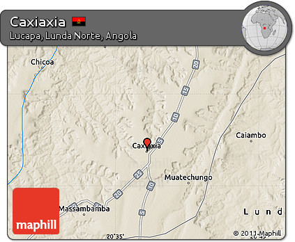Shaded Relief Map of Caxiaxia