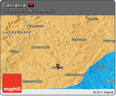 Political Panoramic Map of Caxiaxia