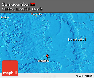 Political 3D Map of Samucumba