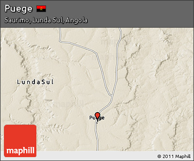 Shaded Relief 3D Map of Puege