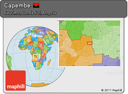 Political Location Map of Capembe