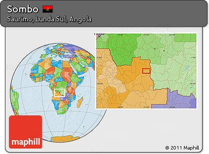 Political Location Map of Sombo
