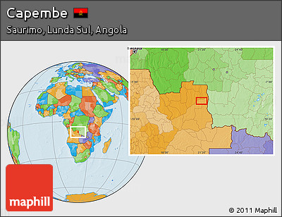 Political Location Map of Capembe