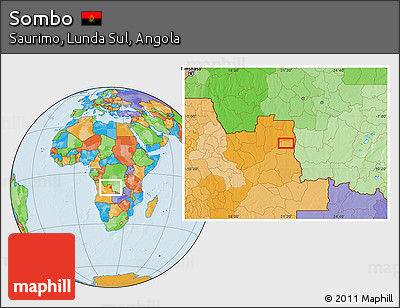 Political Location Map of Sombo