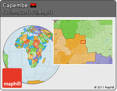Political Location Map of Capembe