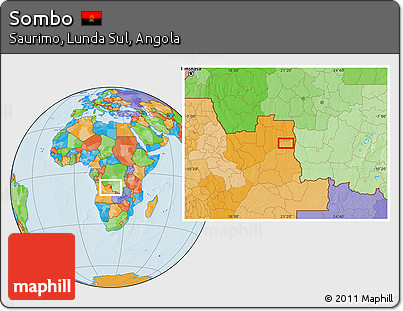 Political Location Map of Sombo