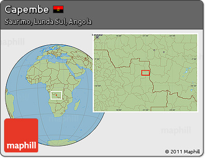 Savanna Style Location Map of Capembe