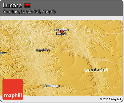 Physical Panoramic Map of Lucare