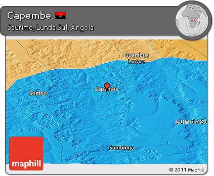 Political Panoramic Map of Capembe