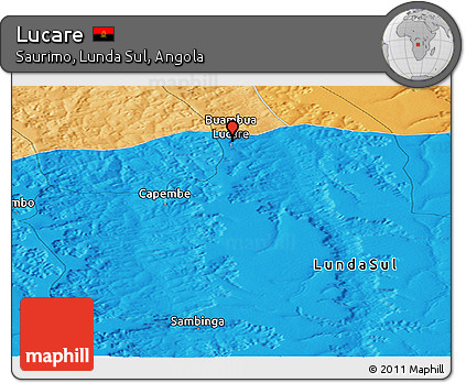 Political Panoramic Map of Lucare